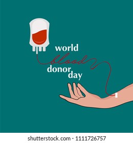 World Blood Donor Day Vector Template Design Illustration