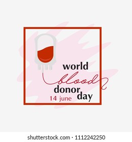 World Blood Donor Day Vector Template Design Illustration