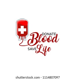 World Blood Donor Day. Vector Illustration of National Blood Donation. Donate Blood Save Life and Be a Hero
