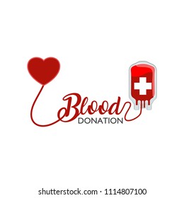 World Blood Donor Day. Vector Illustration of National Blood Donation. Donate Blood Save Life and Be a Hero