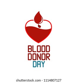 World Blood Donor Day. Vector Illustration of National Blood Donation. Donate Blood Save Life and Be a Hero