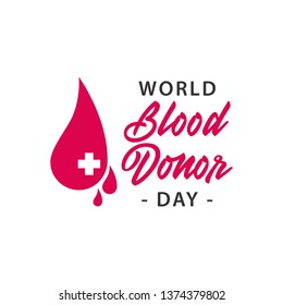 World blood donor day vector template