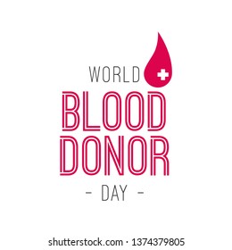 World blood donor day vector template