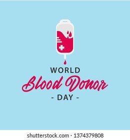 World blood donor day vector template