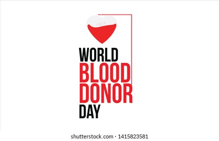 world blood donor day. vector illustration - Vector