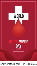 world blood donor day. vector illustration - Vector