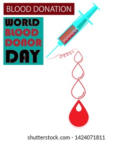 World blood donor day vector illustration