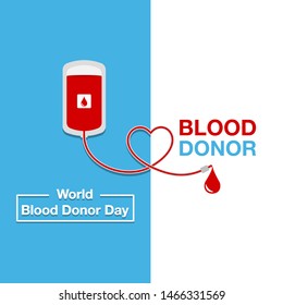 World Blood Donor Day vector. modern design illustration.