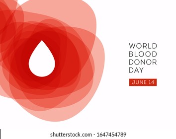 World Blood Donor Day vector background. 