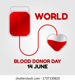 World Blood Donor Day Vector Illustration 