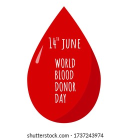 Día Mundial del Donante de Sangre, fondo vectorial. Donar concepto de sangre. Afiche de sensibilización, el concepto de donación de sangre. 14 de junio