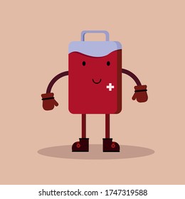 Diseño plano del Vector del Día Mundial del Donante de Sangre, Ilustración