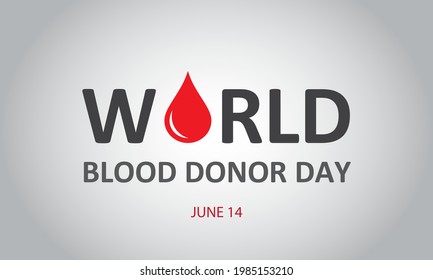 World Blood Donor Day vector background. Awareness poster with red paper cut blood drop. 14 june. Hemophilia day concept