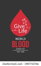 World Blood Donor Day. vector illustration design