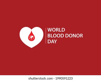 Fondo vectorial del Día Mundial del Donante de Sangre. Afiche del día de la sangre de la toma de conciencia, cartel. 14 de junio. Concepto del día de la hemofilia