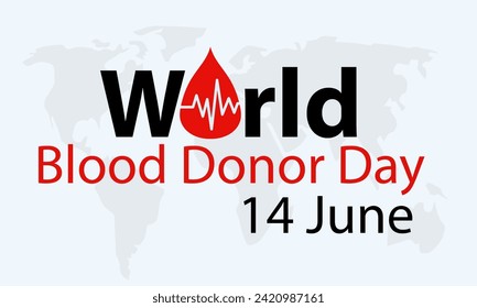  fondo vectorial del día del donante de sangre mundial