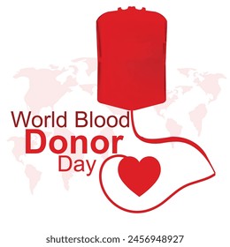 fondo del logotipo del Vector del día mundial de donantes de sangre