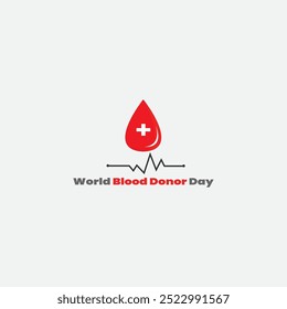 Vector del Día Mundial del Donante de Sangre 