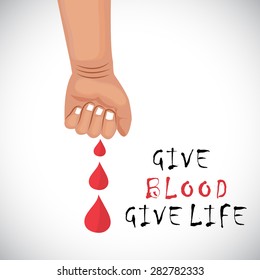 World blood donor day. vector illustration with blood drop