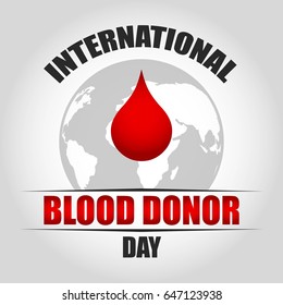 World Blood Donor Day Vector Illustration. Suitable for poster, banner, campaign, and greeting card
