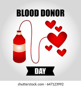 World Blood Donor Day Vector Illustration. Suitable for poster, banner, campaign, and greeting card
