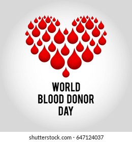 World Blood Donor Day Vector Illustration. Suitable for poster, banner, campaign, and greeting card
