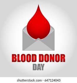 World Blood Donor Day Vector Illustration. Suitable for poster, banner, campaign, and greeting card
