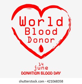 World blood donor day.vector