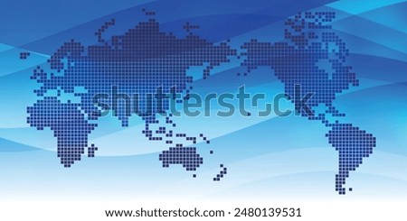 World Blue Technology Business Background