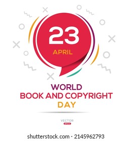 World Book And Copyright Day, Held On 23 April.