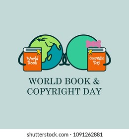 World Book and Copyright Day Illustration