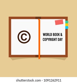 World Book and Copyright Day Illustration