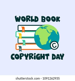 World Book and Copyright Day Illustration