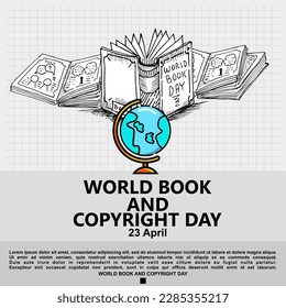 World Book and Copyright Day, Poster and Banner