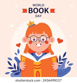 Día Mundial del Libro. Celebración del Día Mundial del Libro 23 de abril. Diseño de ilustración vectorial de dibujos animados para cartel, pancarta, volante, saludo, tarjeta, poste, cubierta, invitación. Pila de libros. Feliz Día del Libro.