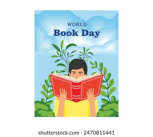 World Book Day background. Celebration of World Book Day. April 23. Happy Book Day. flat vector modern illustration 