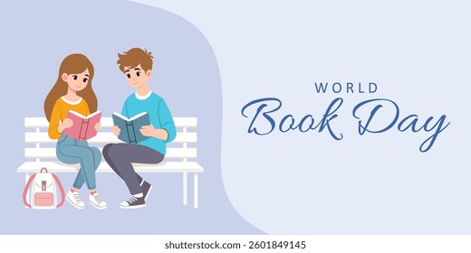 World Book Day background. World Book Day Celebration. April 23. Cartoon Vector illustration design for Poster, Banner, Flyer, Greeting, Card, Post, Cover, invitation. Happy Book Day.