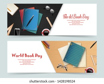 World book day banners template