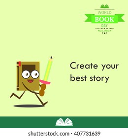 World book day cartoon design illustration 12