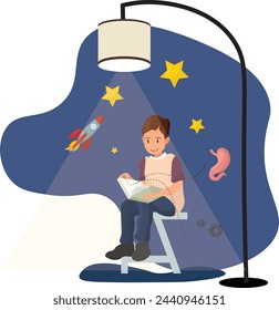 día mundial del libro, los niños leen un libro
