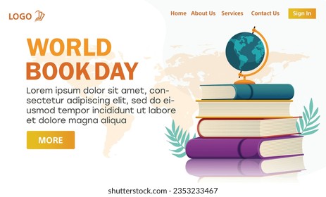 	
World book day concept celebration event