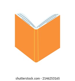 Weltrekord-Konzept, Lernen, Lernen. Offenes Buch im Cartoon-Stil. Vektorgrafik von handgezeichneten Lehren, Enzyklopädien, Planer