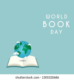 World book day design. Vector illustration eps 10