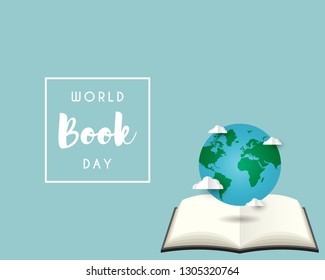 World book day design. Vector illustration eps 10