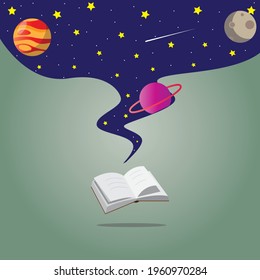 World Book Day, book dream, books connect to the universe