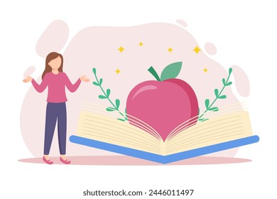 Día Mundial del Libro Diseño plano