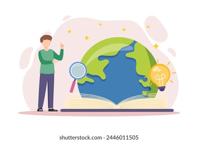 Día Mundial del Libro Diseño plano