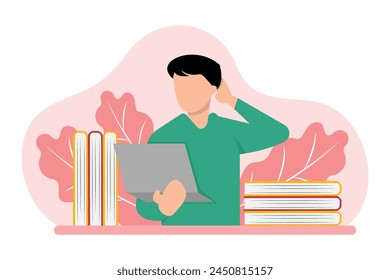Día Mundial del Libro Ilustración de diseño plano