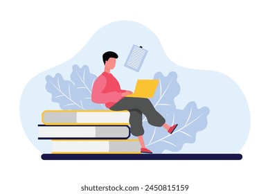 World Book Day Flat Design Illustration