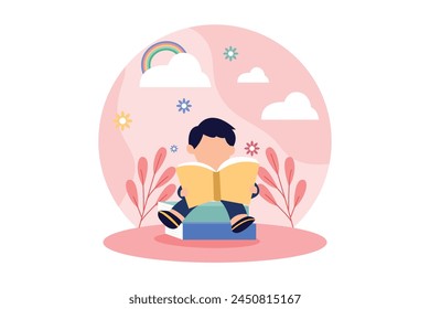 World Book Day Flat Design Illustration